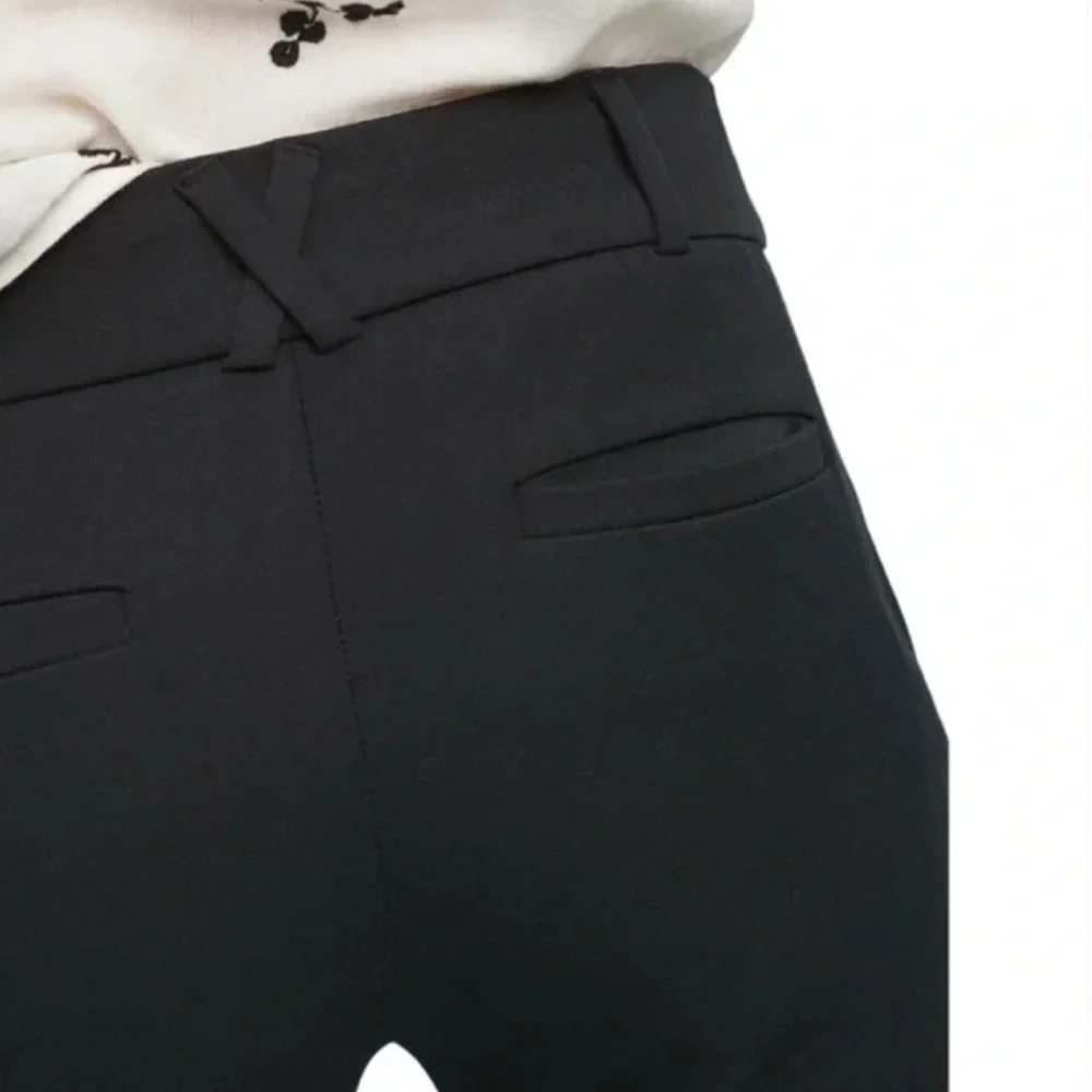 *ANTHROPOLOGIE* Black The Essential Slim Dress Pants Size 0